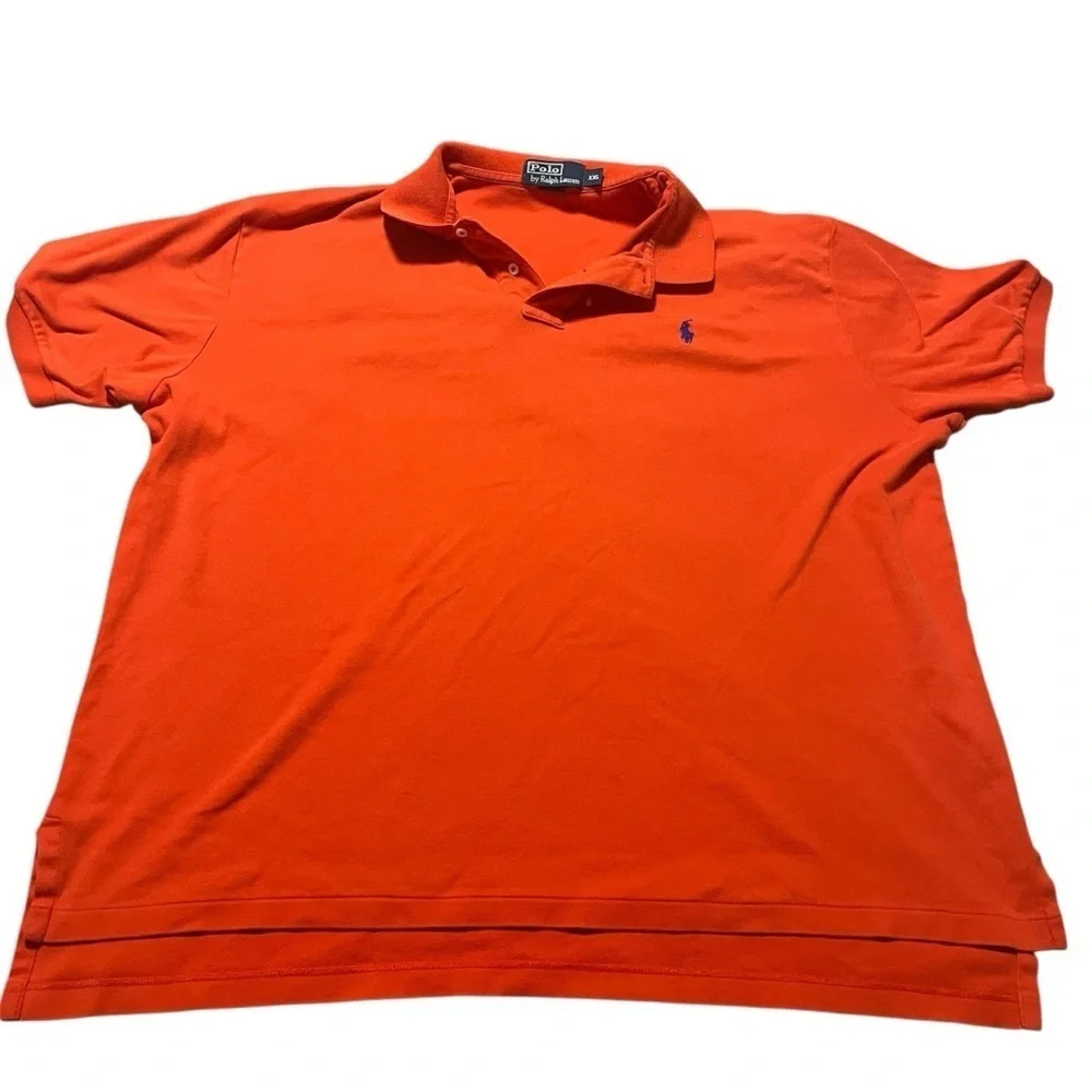 Polo Ralph Lauren Men's Bright Orange Size XXL Big and Tall Preppy Streetwear